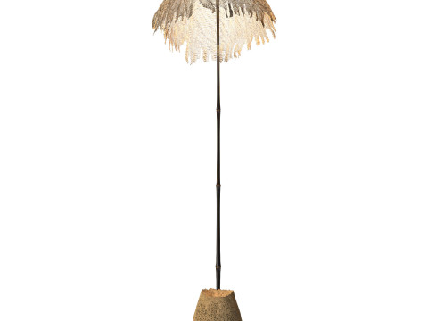 Luxury Handcrafted Ishigaki Sculpture Lamp Sand 3Dモデル