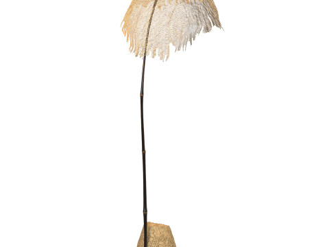 Luxury Handcrafted Ishigaki Sculpture Lamp Sand 3Dモデル