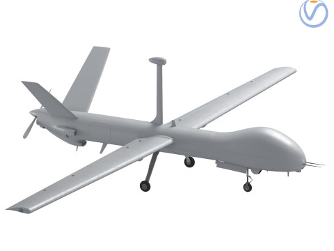 Elbit Hernes 900 UAV Israel military drone Modèle 3D