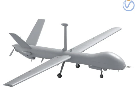 एल्बिट हर्नेस 900 यूएवी इज़राइल सैन्य ड्रोन 3D मॉडल