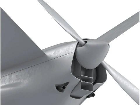 Izraelski dron wojskowy Elbit Hernes 900 UAV Model 3D