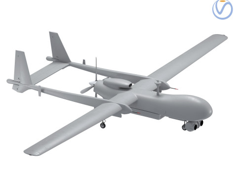 UAV Heron TP Israel Aerospace Industries drone 3D Model