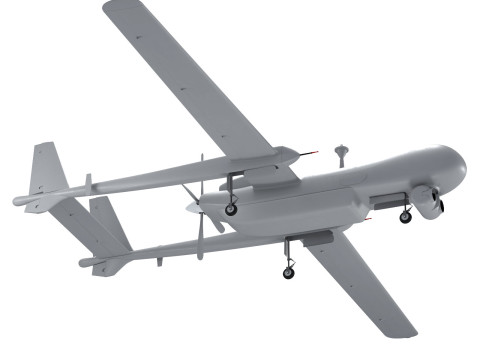 UAV Heron TP Israel Aerospace Industries drone 3D 模型