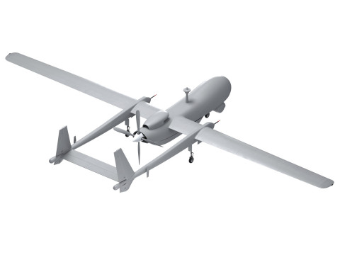 UAV Heron TP Israel Aerospace Industries drone 3D 模型