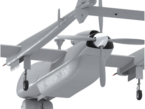 UAV Heron TP Israel Aerospace Industries drone 3D 模型