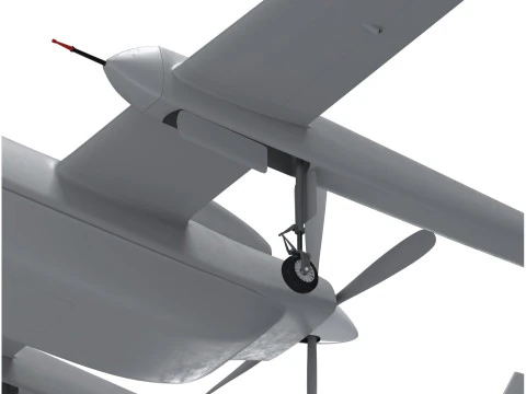 UAV Heron TP Israel Aerospace Industries drone 3D Model
