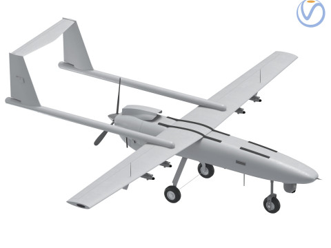 Iranian Drone Mohajer-6 Grey 3D Модель