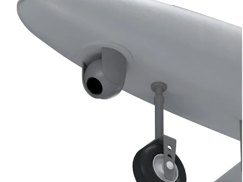 Iranian Drone Mohajer-6 Grey 3D Model