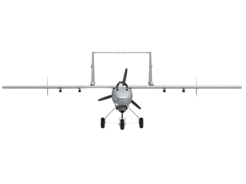 Iranian Drone Mohajer-6 Grey 3D Model