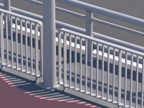 Bridge span suspension structure construction kit 3D Model