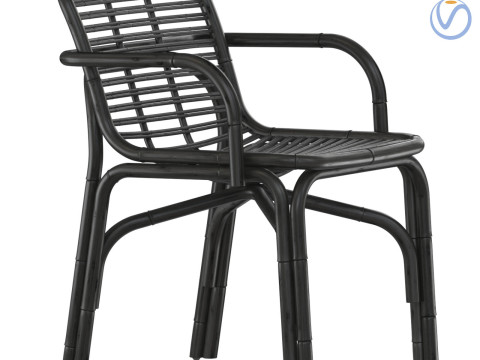 Black Peak armchair INDOOR rattan Cane-line 3D 프린트 모델