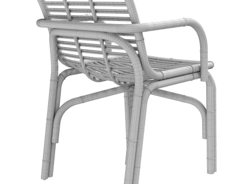 Poltrona Black Peak INDOOR rattan Cane-line Modello di stampa 3D