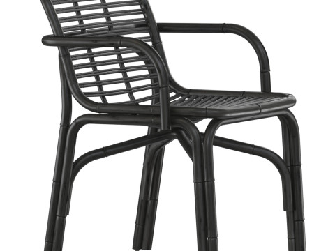 Black Peak armchair INDOOR rattan Cane-line 3D Druckmodell