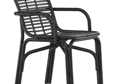 Poltrona Black Peak INDOOR rattan Cane-line Modello di stampa 3D