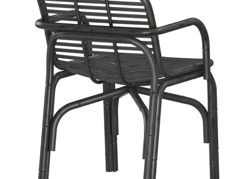 Poltrona Black Peak INDOOR rattan Cane-line Modello di stampa 3D