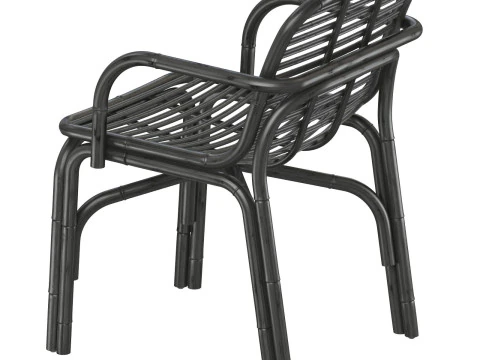 Poltrona Black Peak INDOOR rattan Cane-line Modello di stampa 3D