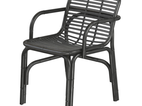 Black Peak armchair INDOOR rattan Cane-line 3D Druckmodell