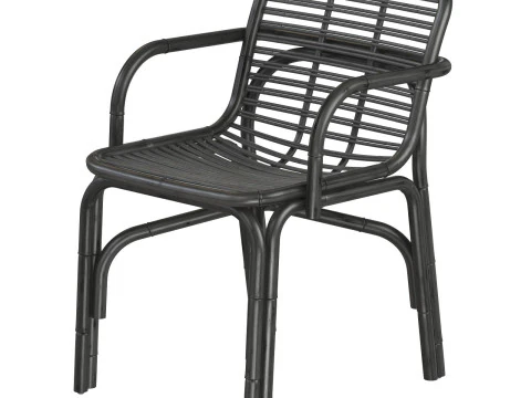 Poltrona Black Peak INDOOR rattan Cane-line Modello di stampa 3D