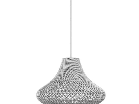 Pasadena Rattan Decken-Tulpenrock, schwarze Lampe 3D Druckmodell
