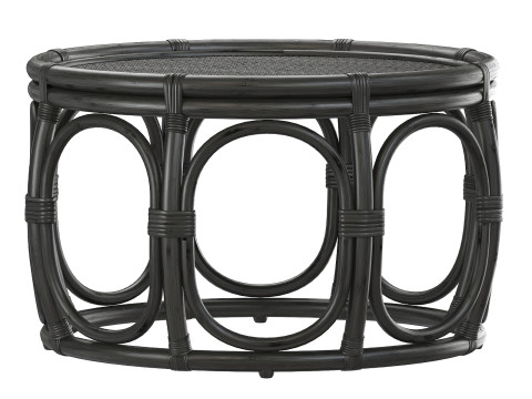 Black Round Wicker rattan bamboo table 3D Modell