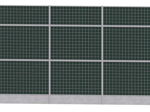 Road car Acoustic noise absorbing fence barrier 3D Baskı Modeli