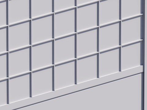 Road car Acoustic noise absorbing fence barrier 3D Baskı Modeli