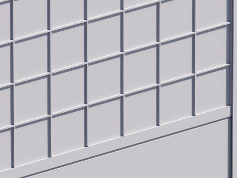 Automobile stradale Barriera di recinzione acustica fonoassorbente Modello di stampa 3D