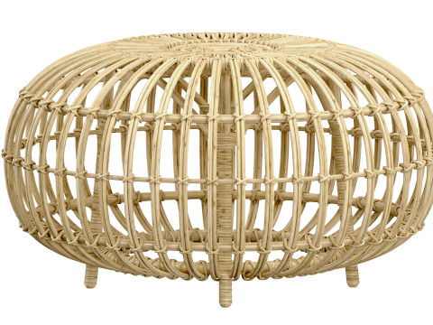 Pouf Beige rotin OTTOMAN de Sika Design 3D 프린트 모델