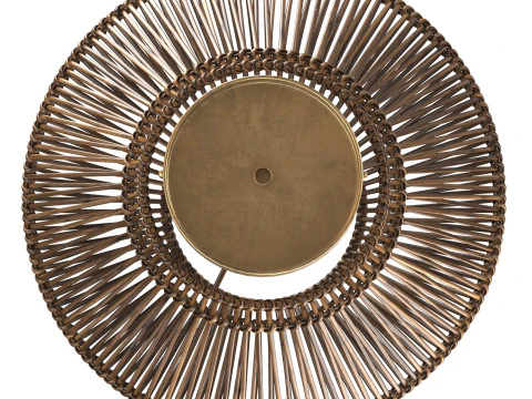 Halbb&uuml;ndige Montage aus dunklem Neher-Rattan 3D Druckmodell