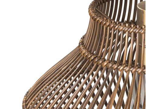 Dark Neher Rattan Semi Flush Mount 3Dプリントモデル