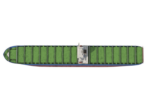 Cargo ship Low-poly AP 3D Модель