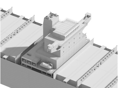 Nave mercantile AP a basso numero di poligoni Modello 3D