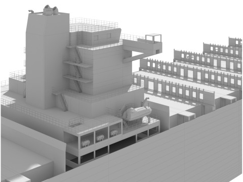 Cargo ship Low-poly AP 3D Модель