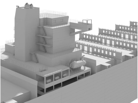 Nave mercantile AP a basso numero di poligoni Modello 3D