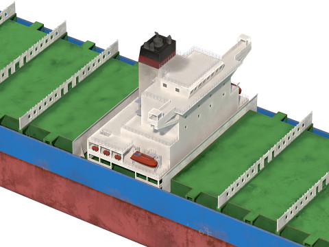 Cargo ship Low-poly AP 3D Модель