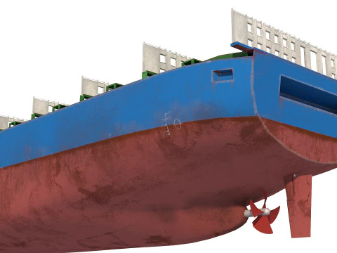 Nave mercantile AP a basso numero di poligoni Modello 3D