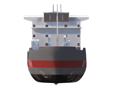 Cargo tanker ship Low-poly ap Model 3D