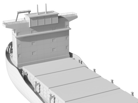 Cargo tanker ship Low-poly ap Model 3D