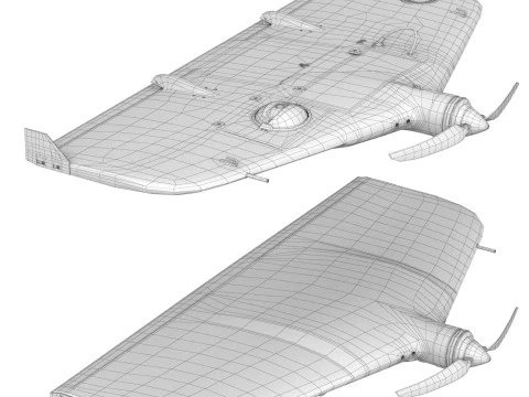 Drone UAV system Granat-1 3D Model