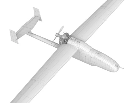 Drone portatile per monitoraggio remoto Granat-4-E Modello 3D