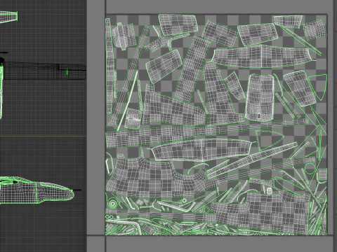 Drone portatile per monitoraggio remoto Granat-4-E Modello 3D