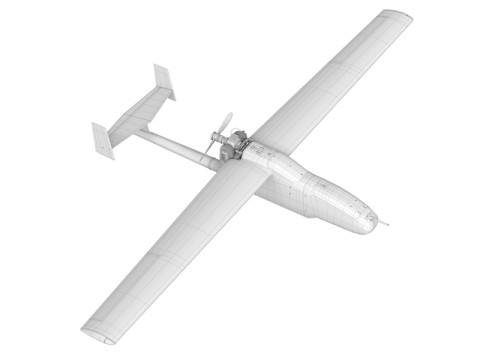 Granat-4-E portable remote monitoring drone 3D 模型
