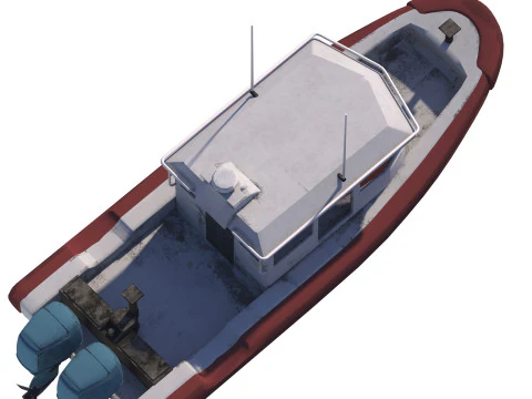 Tug Ship tugboat low poly Low-poly ap 3D Model