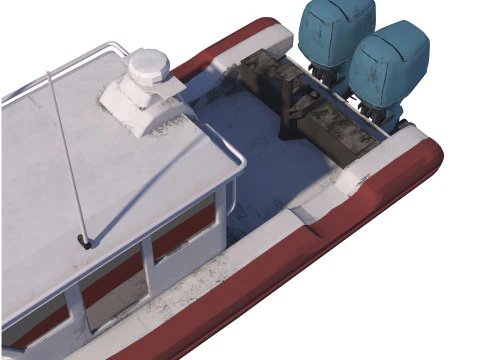 Tug Ship tugboat low poly Low-poly ap 3D Model