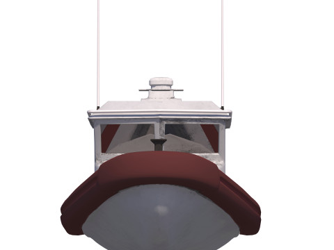 Tug Ship tugboat low poly Low-poly ap Modèle 3D