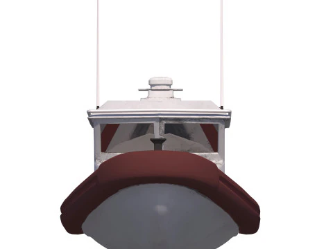 Tug Ship tugboat low poly Low-poly ap 3D Model