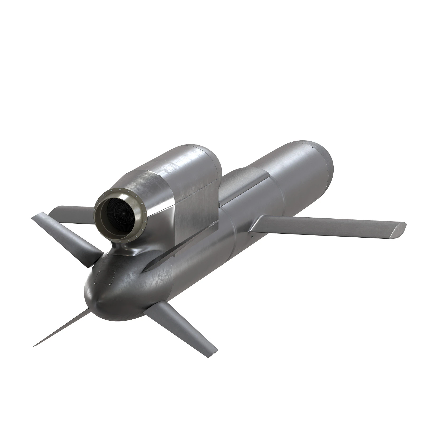 FP-5 Flamingo Ukrainian ground-launched cruise missile 3D Model .c4d .max .obj .3ds .fbx .stl .blend