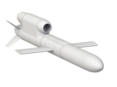 FP-5 Flamingo Ukrainian ground-launched cruise missile 3D Model