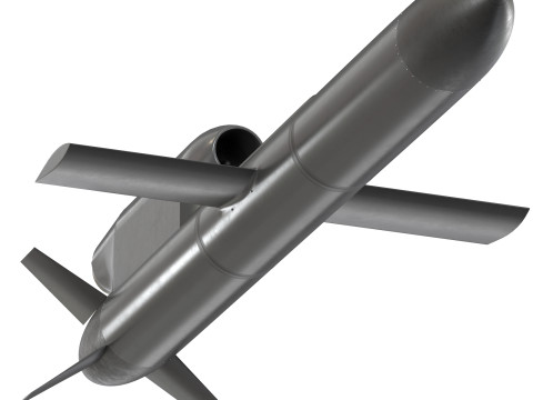 FP-5 Flamingo Ukrainian ground-launched cruise missile 3D Model