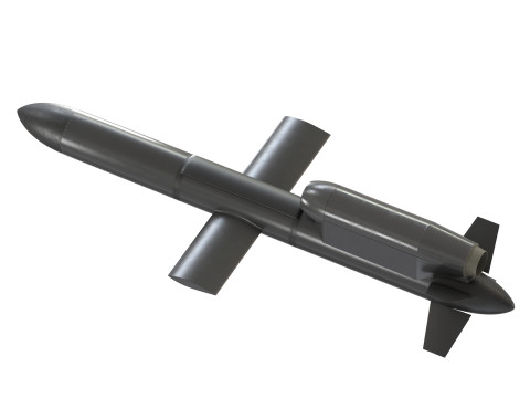 FP-5 Flamingo Ukrainian ground-launched cruise missile 3D Model